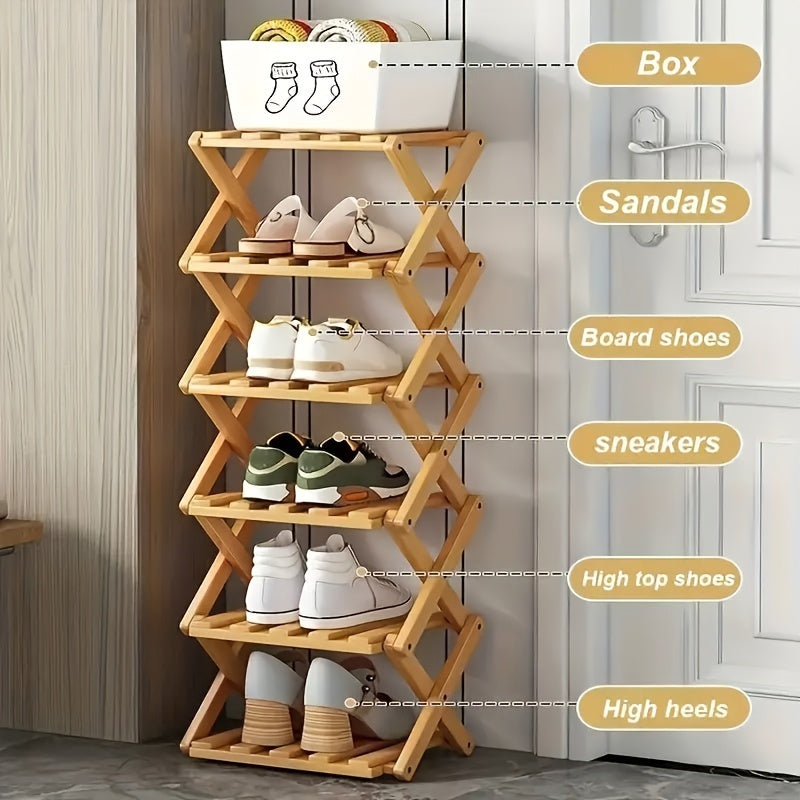 No-Install Breathable Shoe Rack