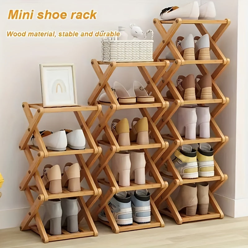 No-Install Breathable Shoe Rack