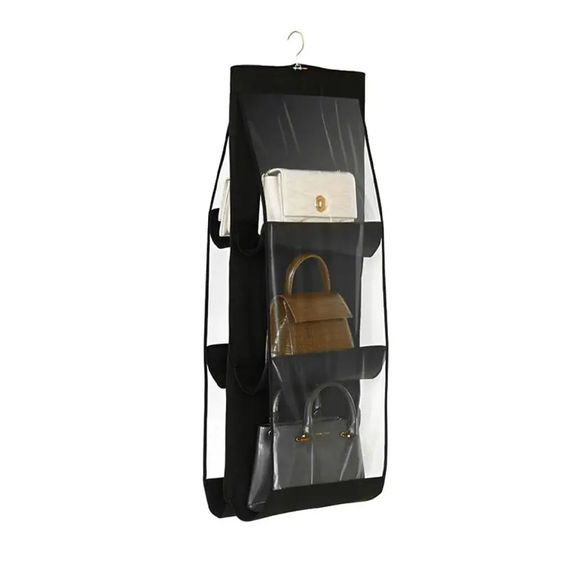 Elegance Keeper: Foldable 6-Pocket Handbag Organizer