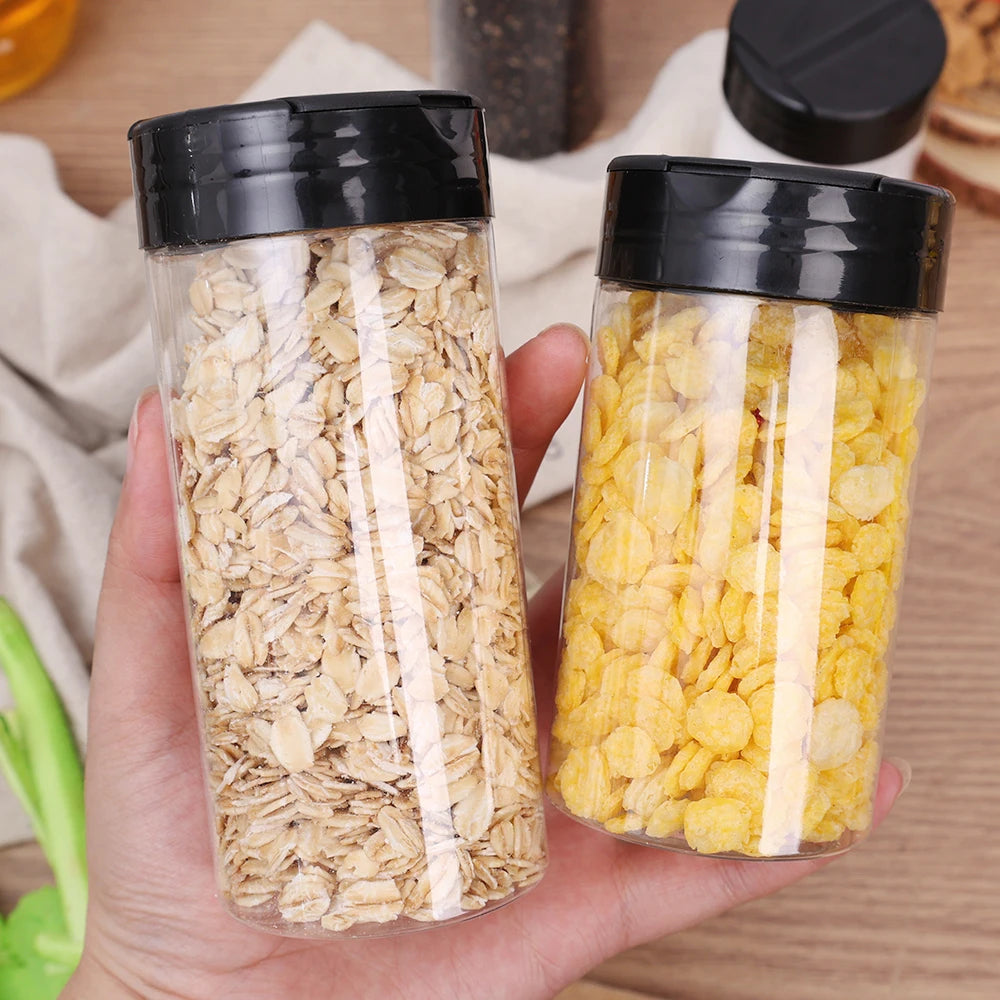SpiceClear 24-Piece Seasoning Jar Set — Reusable Transparent Spice Containers for Kitchen