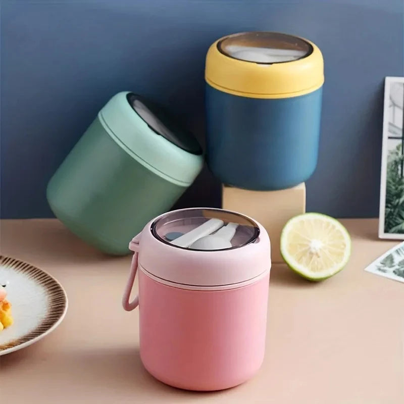 HeatLock Insulated Food Jar — Stainless Steel Thermos for Hot & Cold Meals (530ml/710ml)