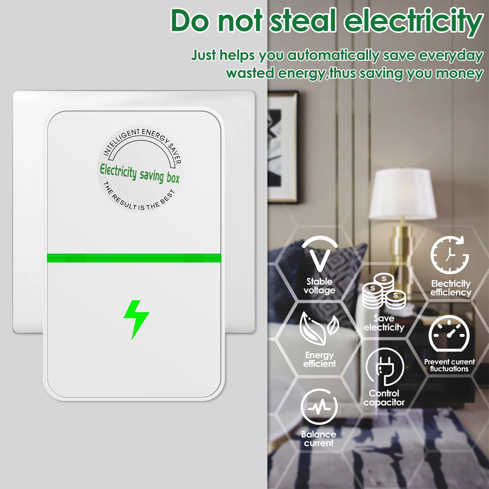 EcoVolt Power Saver — Portable Energy Saving Box (2/4 Pack)