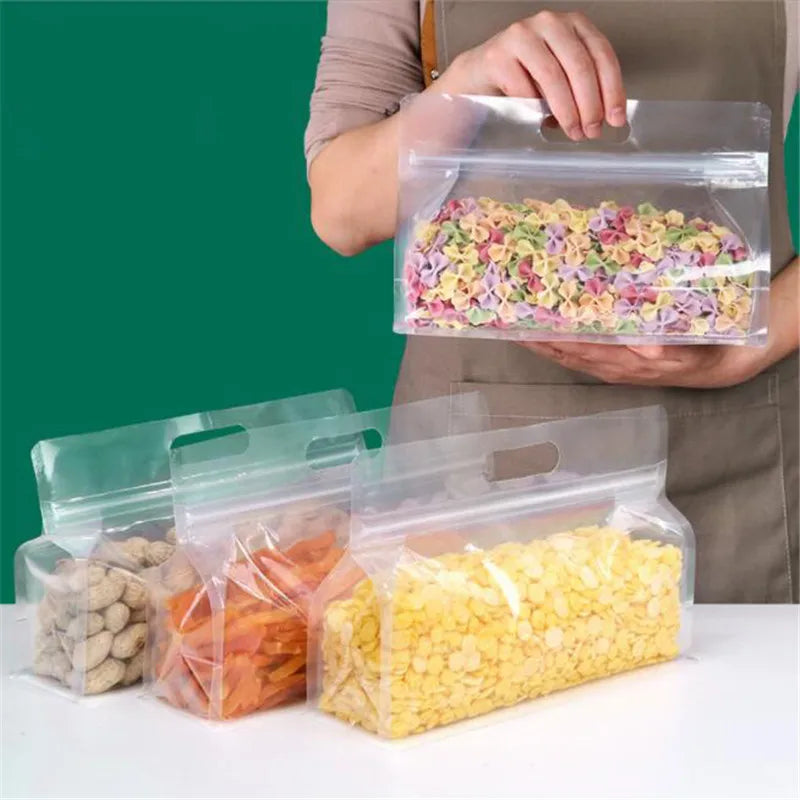 EcoZip Reusable PEVA Food Storage Bags — Leakproof Stand-Up Silicone-Free Freezer Bags