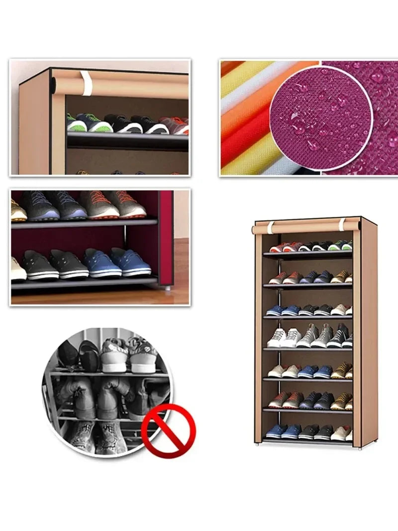 Dustproof Multilayer Shoe Storage Cabinet