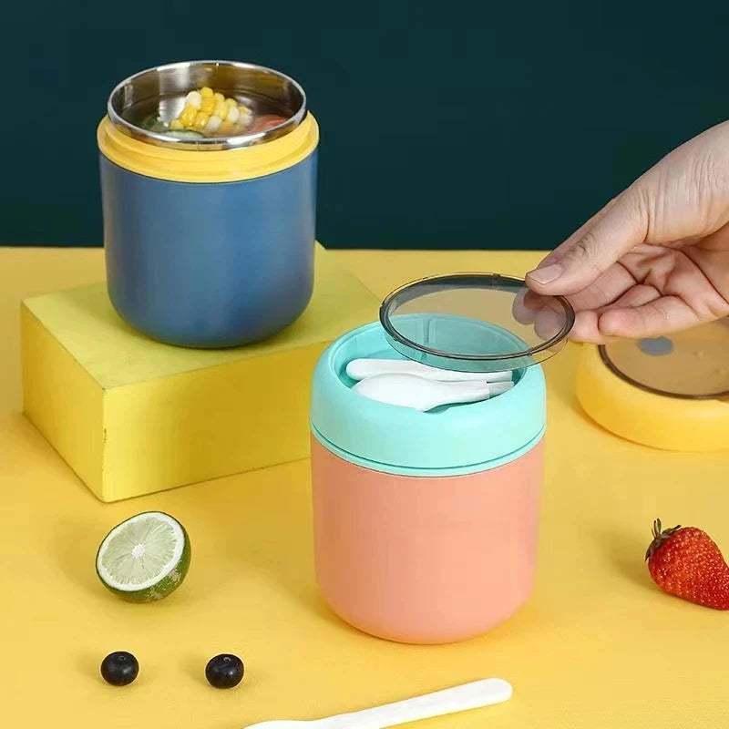 HeatLock Insulated Food Jar — Stainless Steel Thermos for Hot & Cold Meals (530ml/710ml)