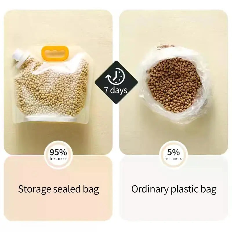 FreshGuard Reusable Storage Bags — Moisture-Proof & Insect-Proof Grain Packaging (5PCS Set)
