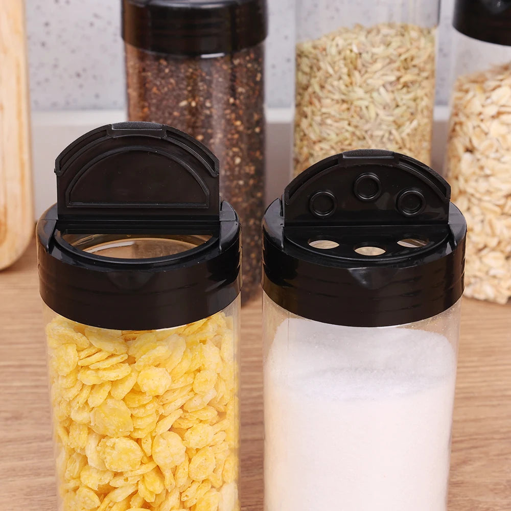 SpiceClear 24-Piece Seasoning Jar Set — Reusable Transparent Spice Containers for Kitchen