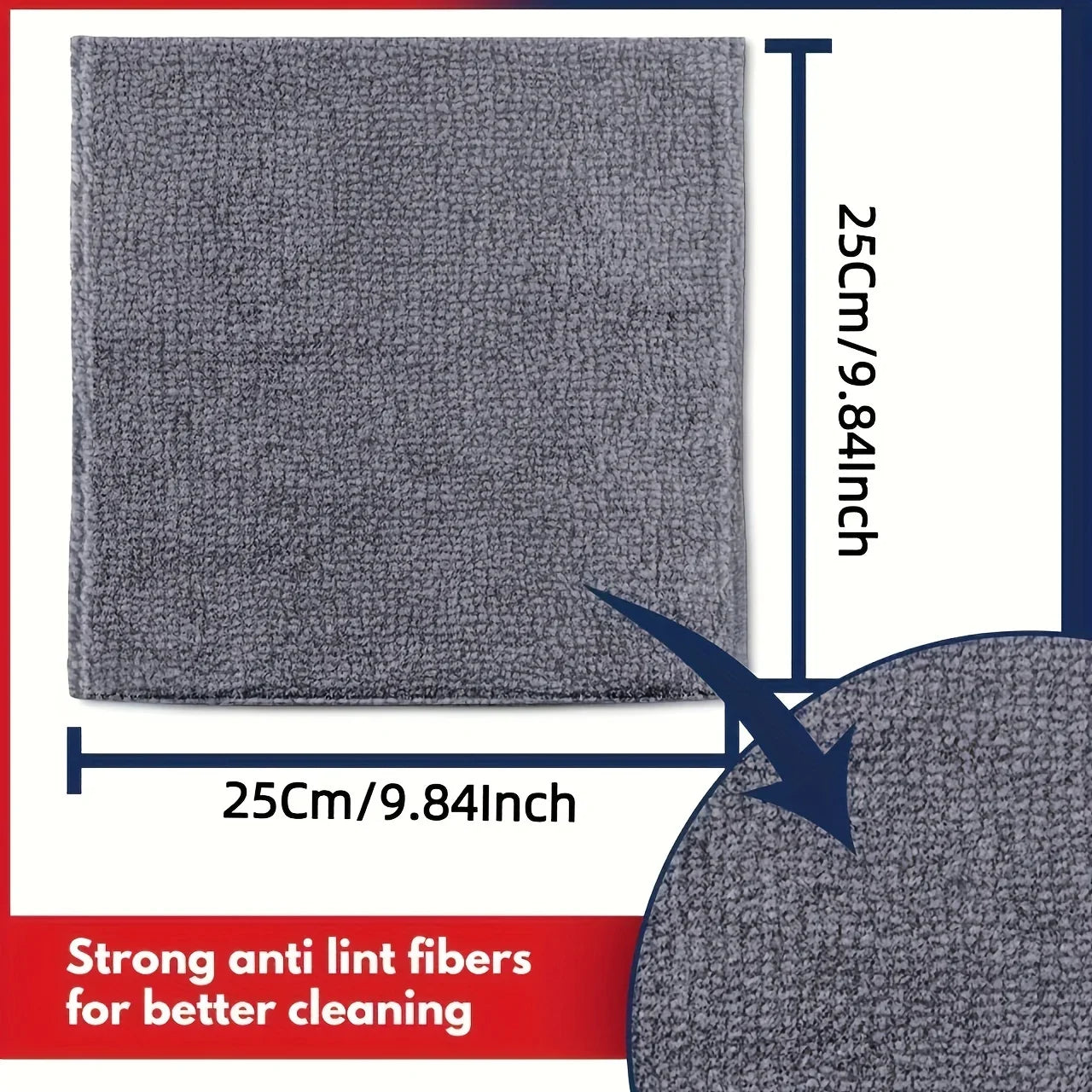 UltraSoft Microfiber Kitchen Towels — Absorbent & Stain-Removing Cleaning Cloth Set (5/10/20 PCS)