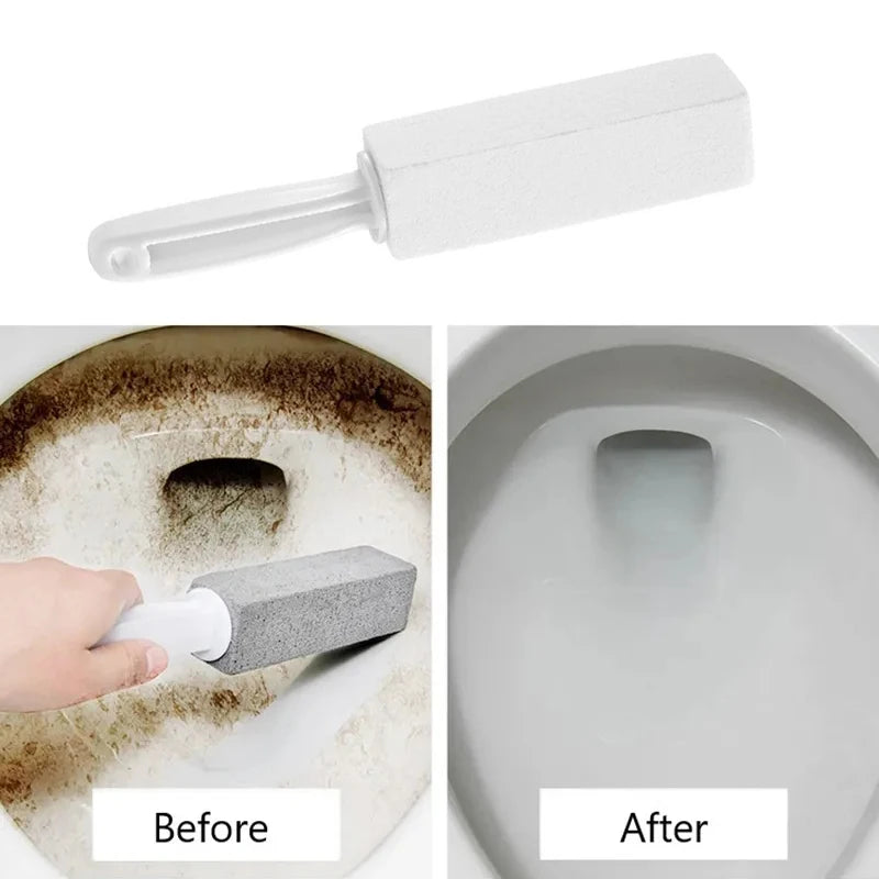 PumiClean Pumice Stone Toilet Brush — Manual Stain Remover for Toilet, Bathtub & Sink