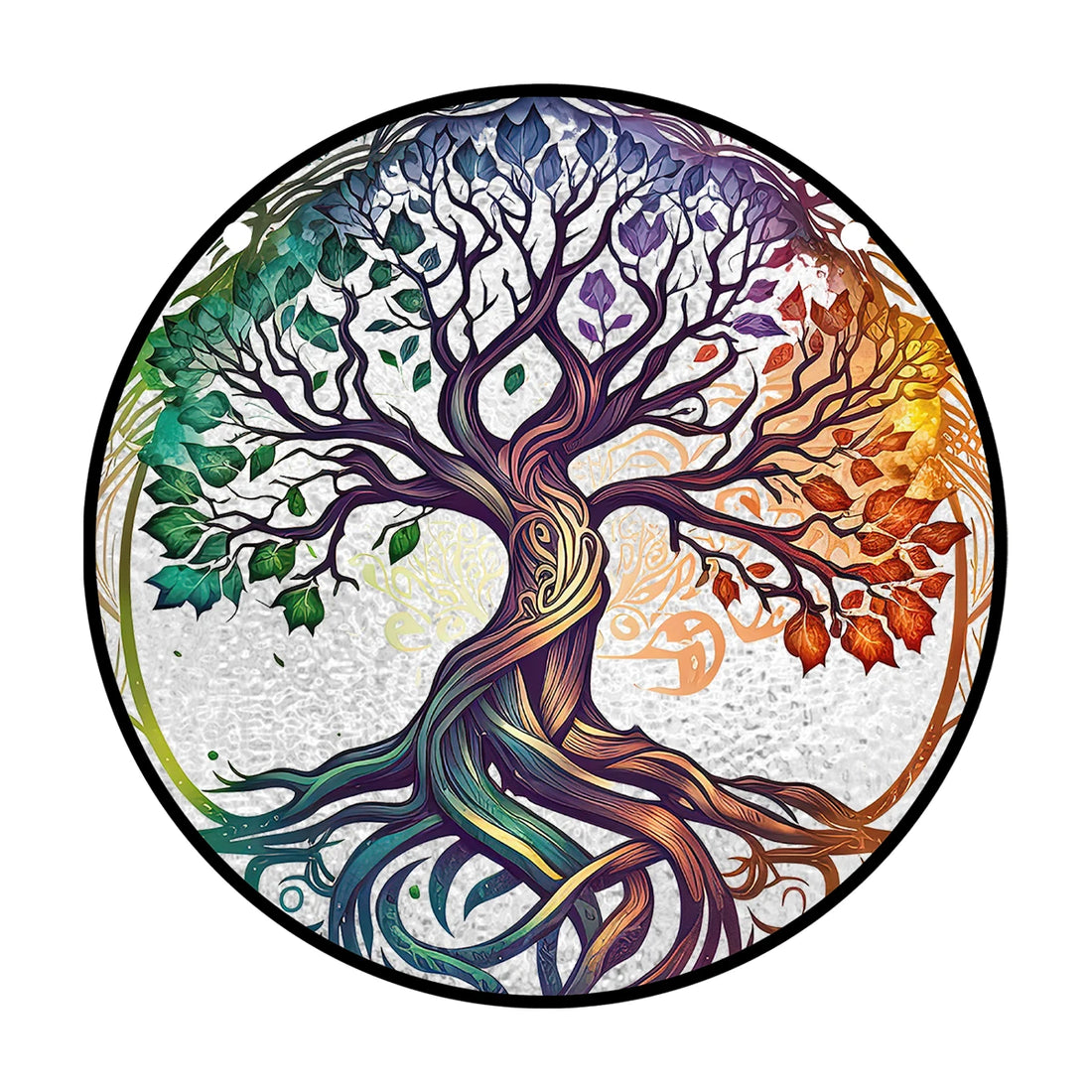 Radiant Tree of Life Window Ornament
