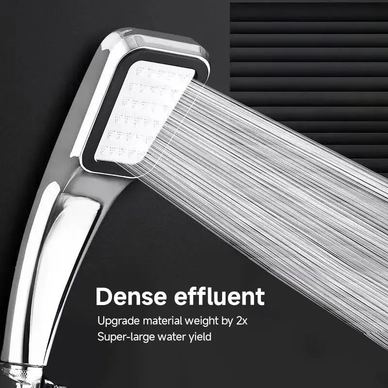 RainSpa 300-Jet Pressurized Showerhead — Water-Saving Rainfall Experience