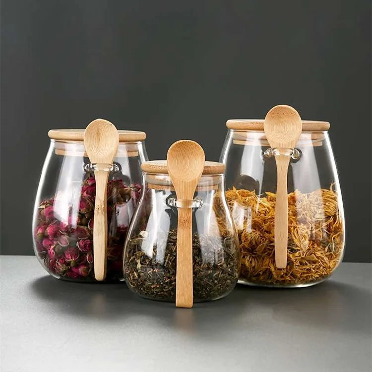 SealFresh Glass Jar Set — Airtight Food Storage Containers for Coffee, Tea, Sugar & More