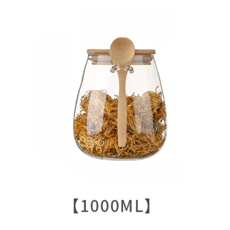 SealFresh Glass Jar Set — Airtight Food Storage Containers for Coffee, Tea, Sugar & More