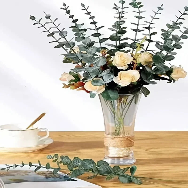 EverGreen Elegance – 10PCS Artificial Eucalyptus Stems