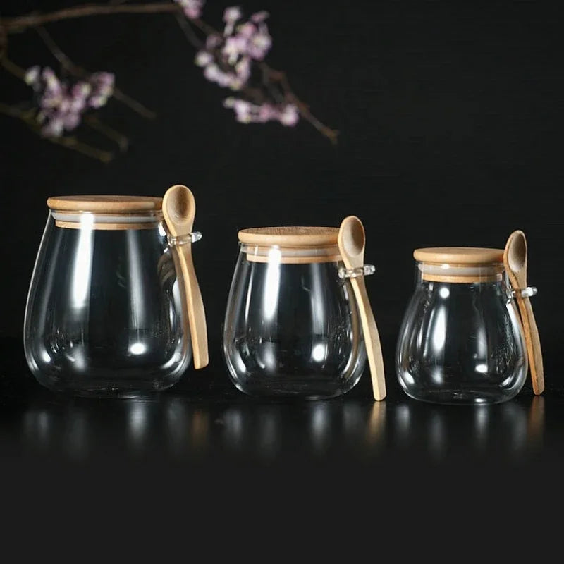 SealFresh Glass Jar Set — Airtight Food Storage Containers for Coffee, Tea, Sugar & More