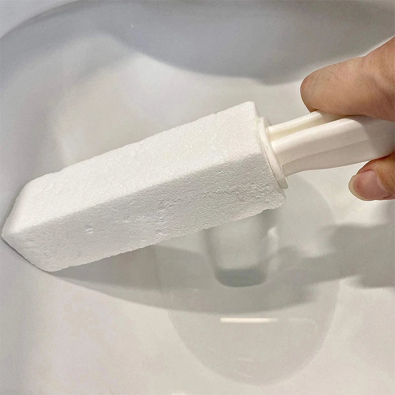 PumiClean Pumice Stone Toilet Brush — Manual Stain Remover for Toilet, Bathtub & Sink