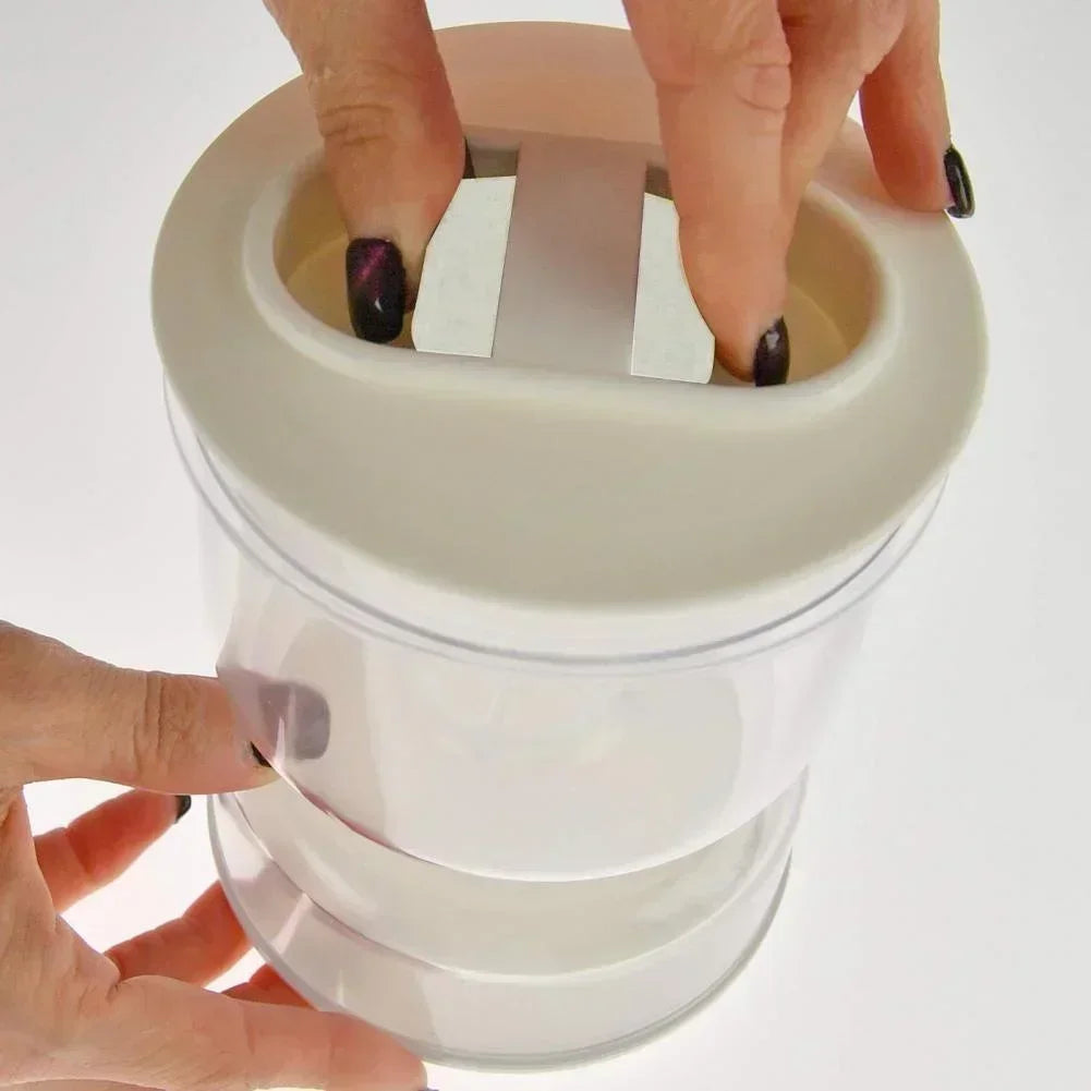 FreshSeal Pickle Jar — Hourglass Design with Flip Container & Strainer
