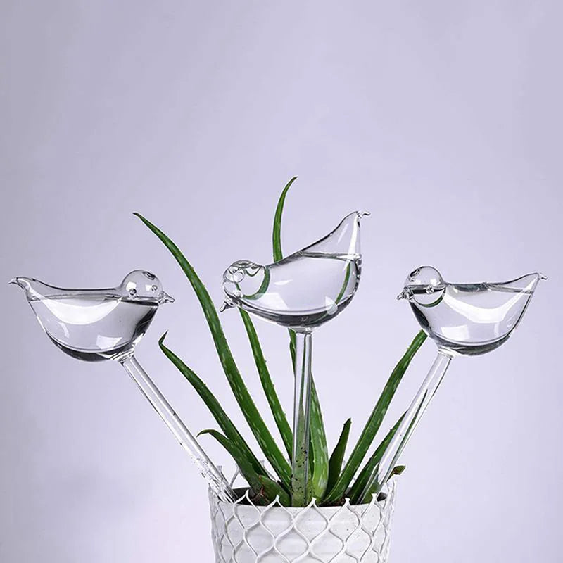 AquaBloom Self-Watering Bulbs — Automatic Bird & Ball Shape Drip Irrigation System