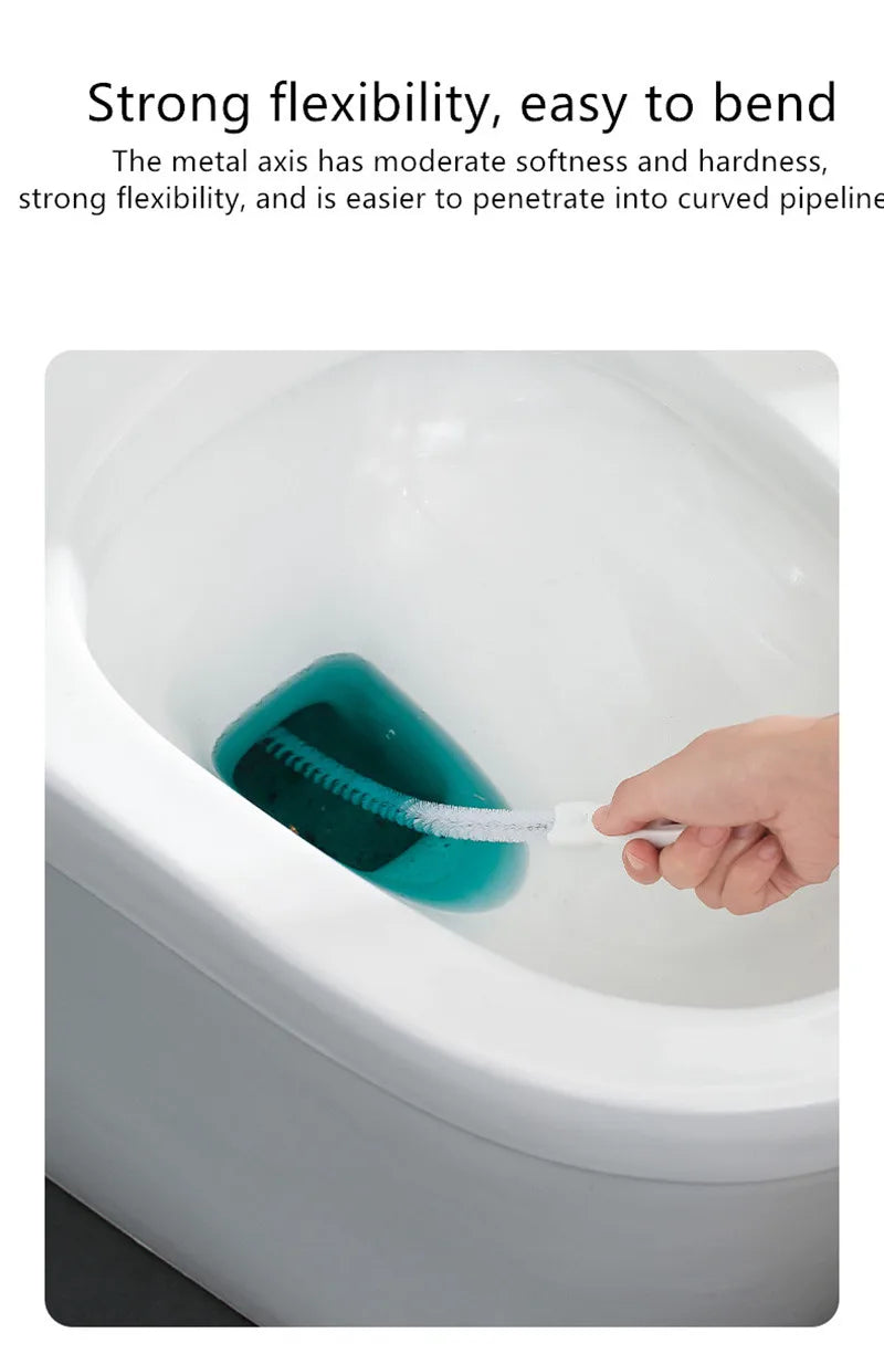 FlexiClear Pipe Dredging Brush — Flexible Drain Cleaner for Hair & Clogs