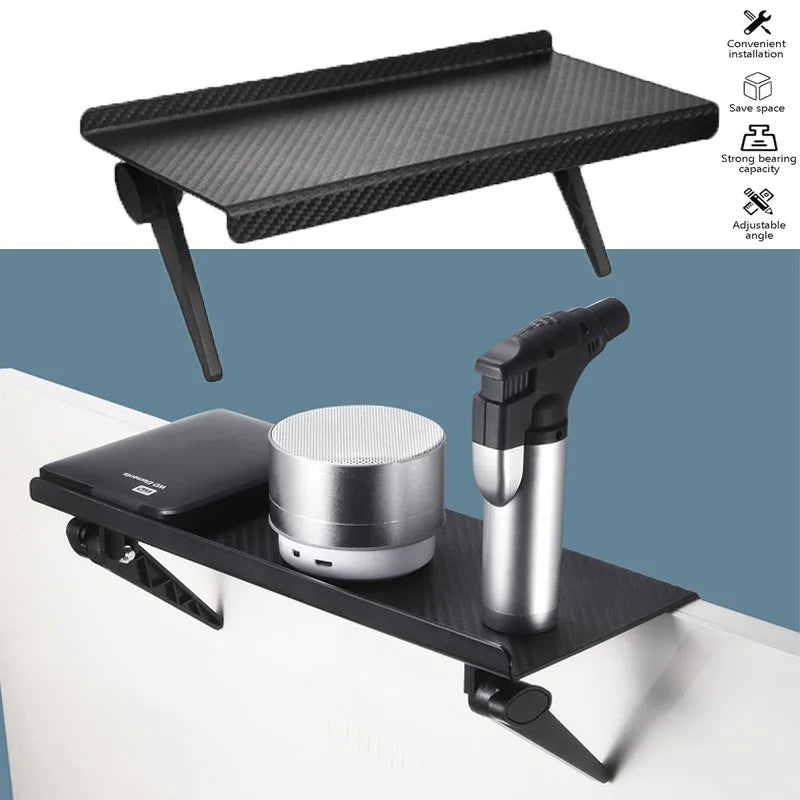 Adjustable TV and Monitor Top Shelf Rack