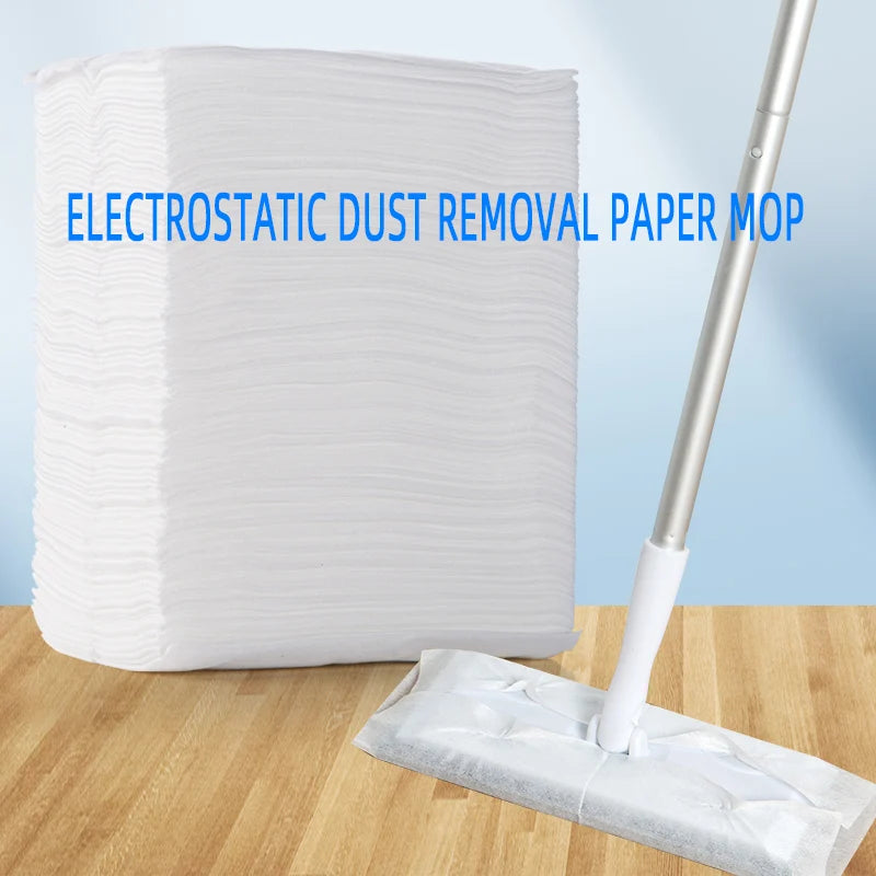 DustTrap Electrostatic Mop Cloths — Disposable Replacement Pads for Pet Hair & Dust (100PCS)