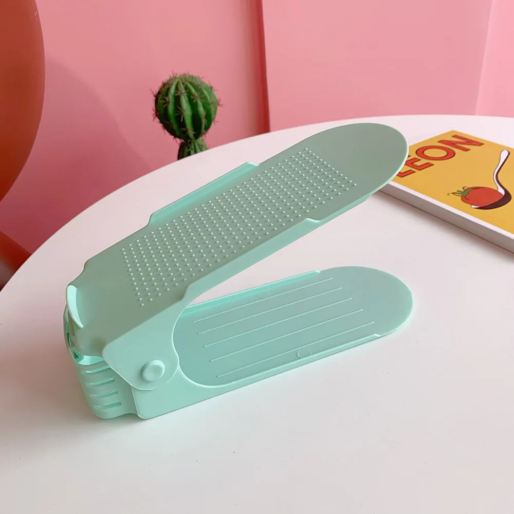 Adjustable 6-Piece Shoe Organizer Rack