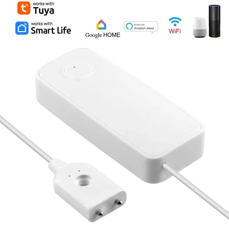 AquaGuard Tuya WiFi Smart Water Leak Sensor — 80dB Alarm & Remote Monitoring
