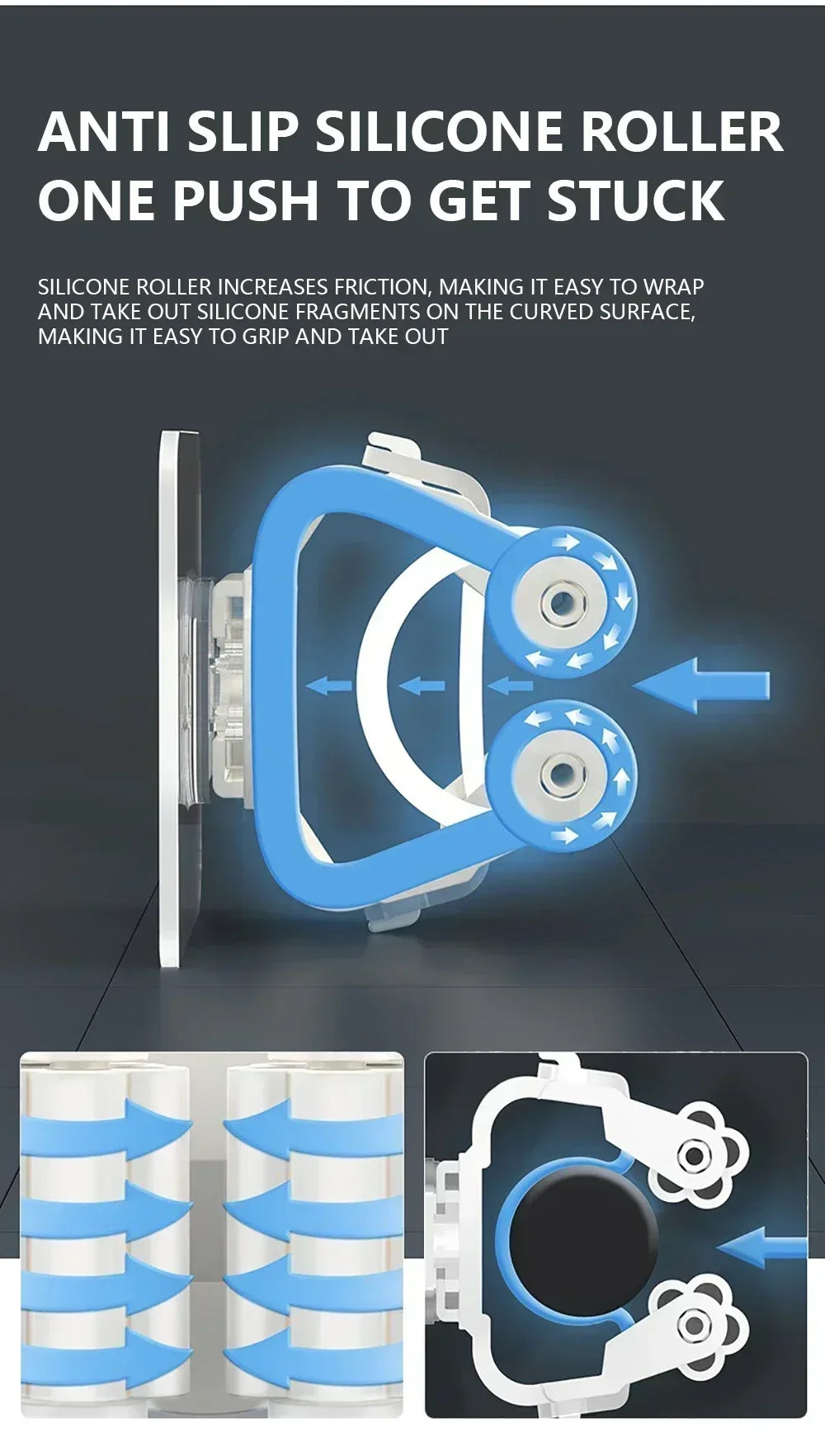 Wall-Mounted Mop and Broom Organizer