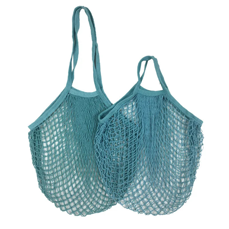 EcoCarry Reusable Cotton Mesh Tote Bags — Organic Washable Grocery Bags for Fruits & Vegetables