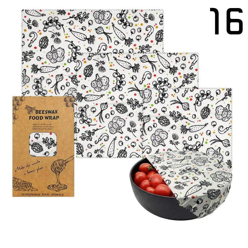 GreenSeal Reusable Beeswax Food Wraps — Organic & Eco-Friendly Food Storage Cloth