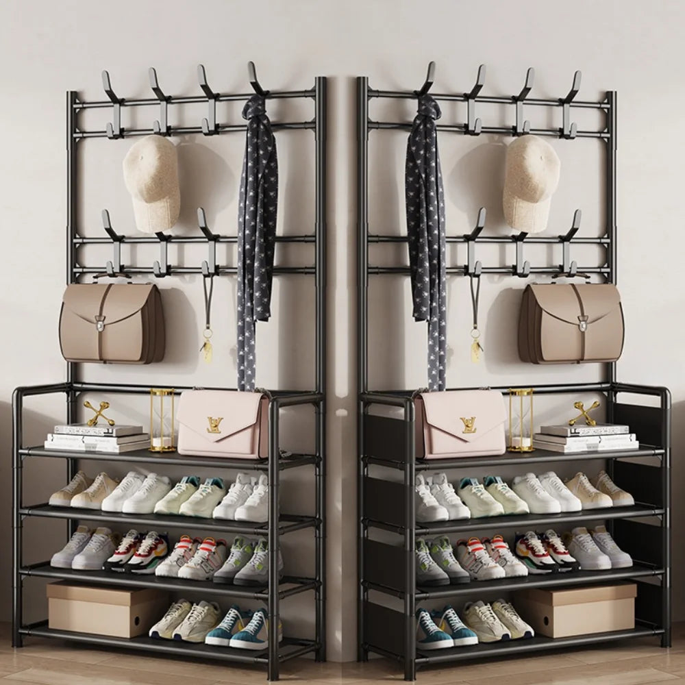 Multi-Layer Shoe and Clothes Storage Rack