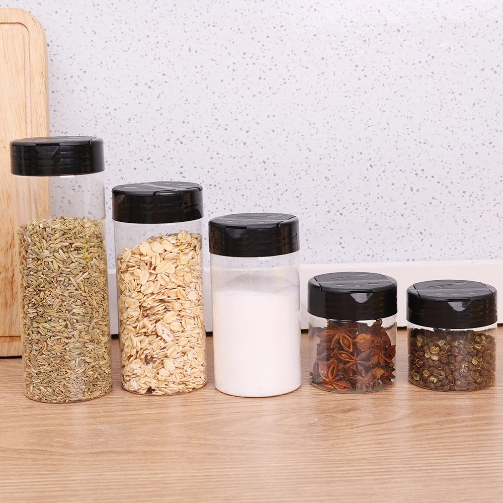 SpiceClear 24-Piece Seasoning Jar Set — Reusable Transparent Spice Containers for Kitchen