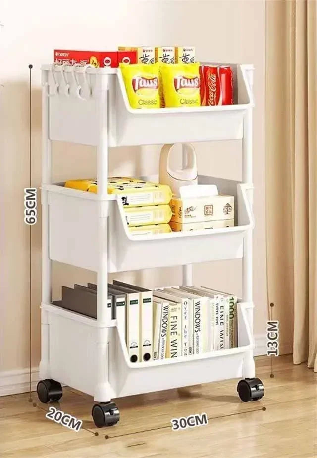 SlimSpace Trolley Storage Rack — Narrow Slit Organizer for Kitchen, Bathroom & Living Room