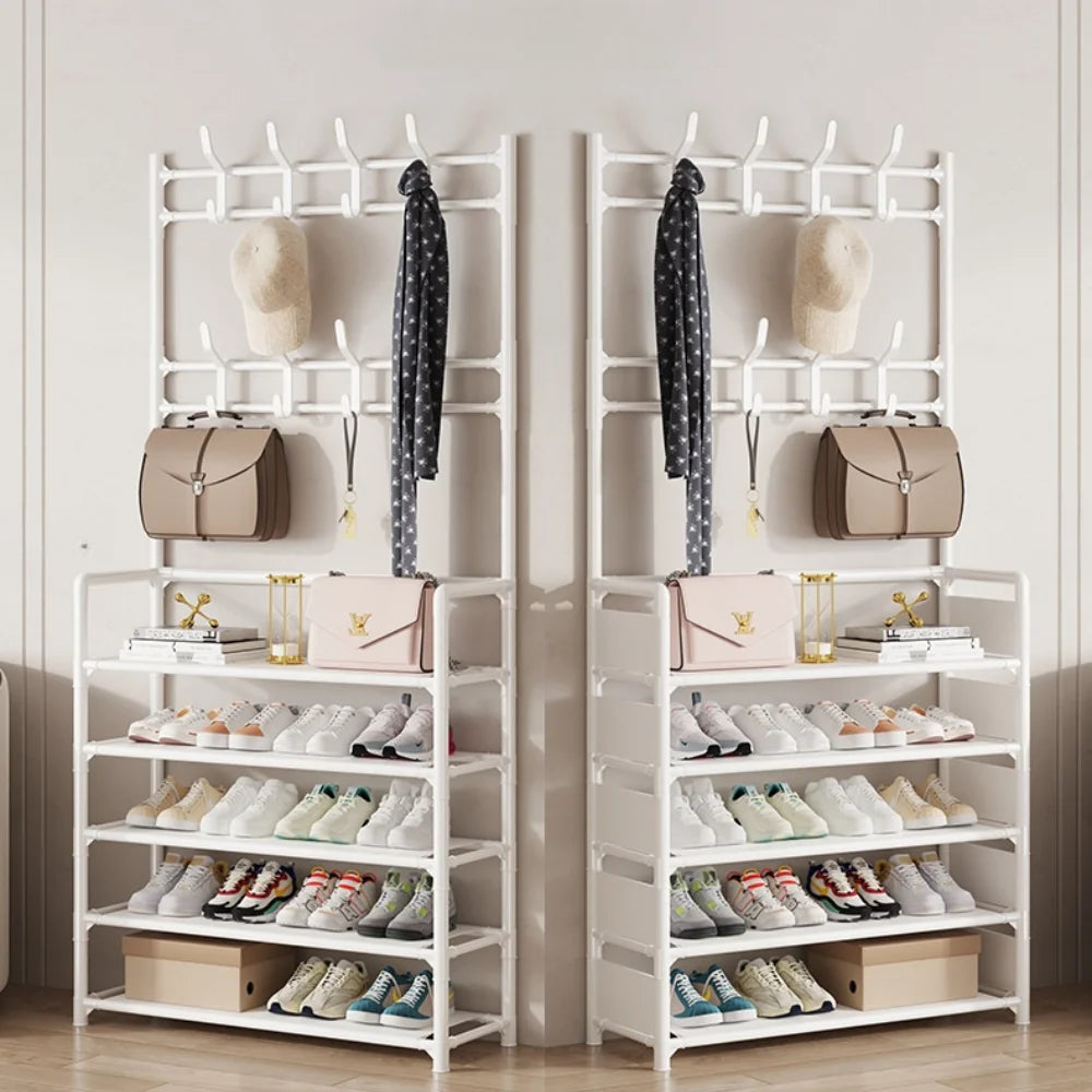 Multi-Layer Shoe and Clothes Storage Rack