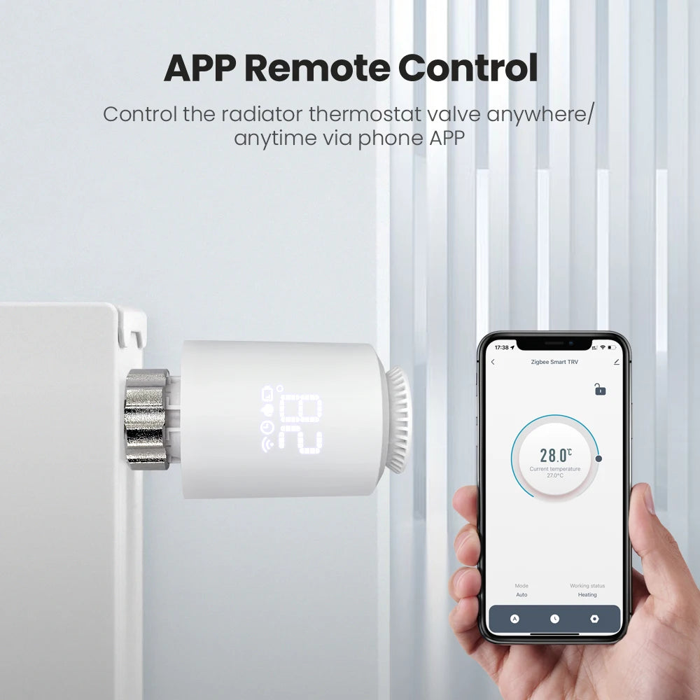 HeatMaster TRV Radiator Valve — Smart Thermostatic Temperature Controller