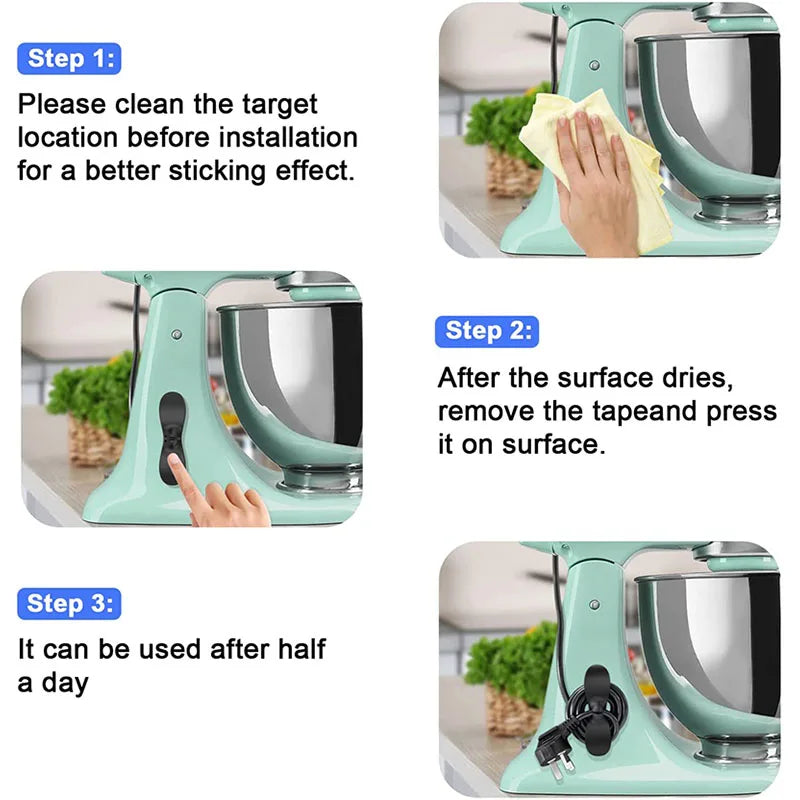 4-Piece Kitchen Cord Winder Organizer Set