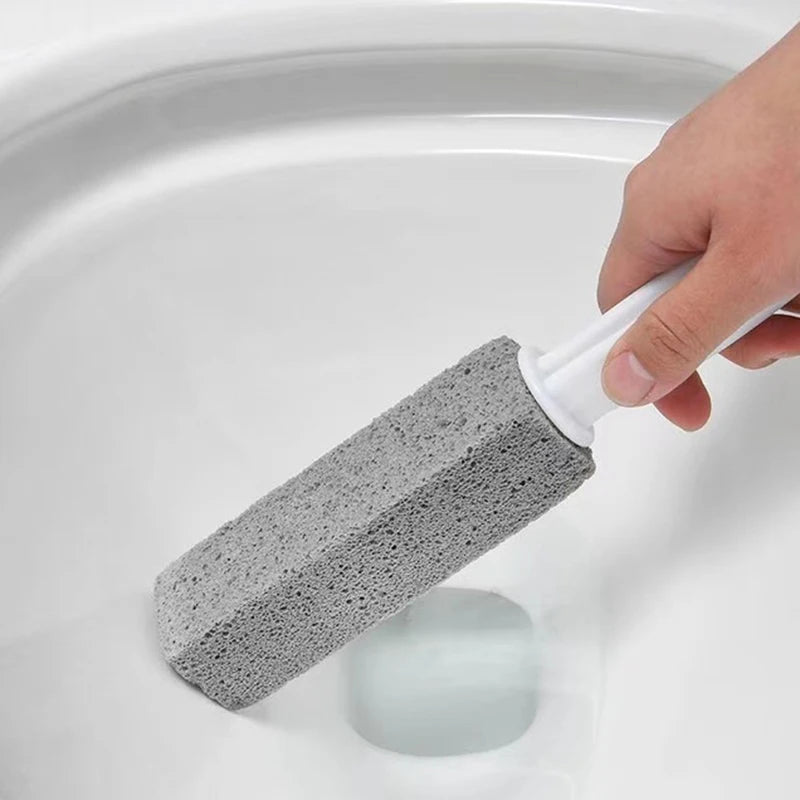 PumiClean Pumice Stone Toilet Brush — Manual Stain Remover for Toilet, Bathtub & Sink