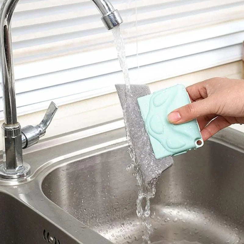 ClearView Window Groove Cleaning Brush — Slot Cleaner with Microfiber Cloth