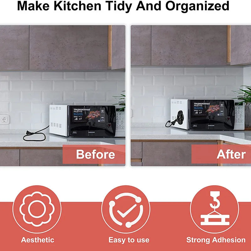 4-Piece Kitchen Cord Winder Organizer Set