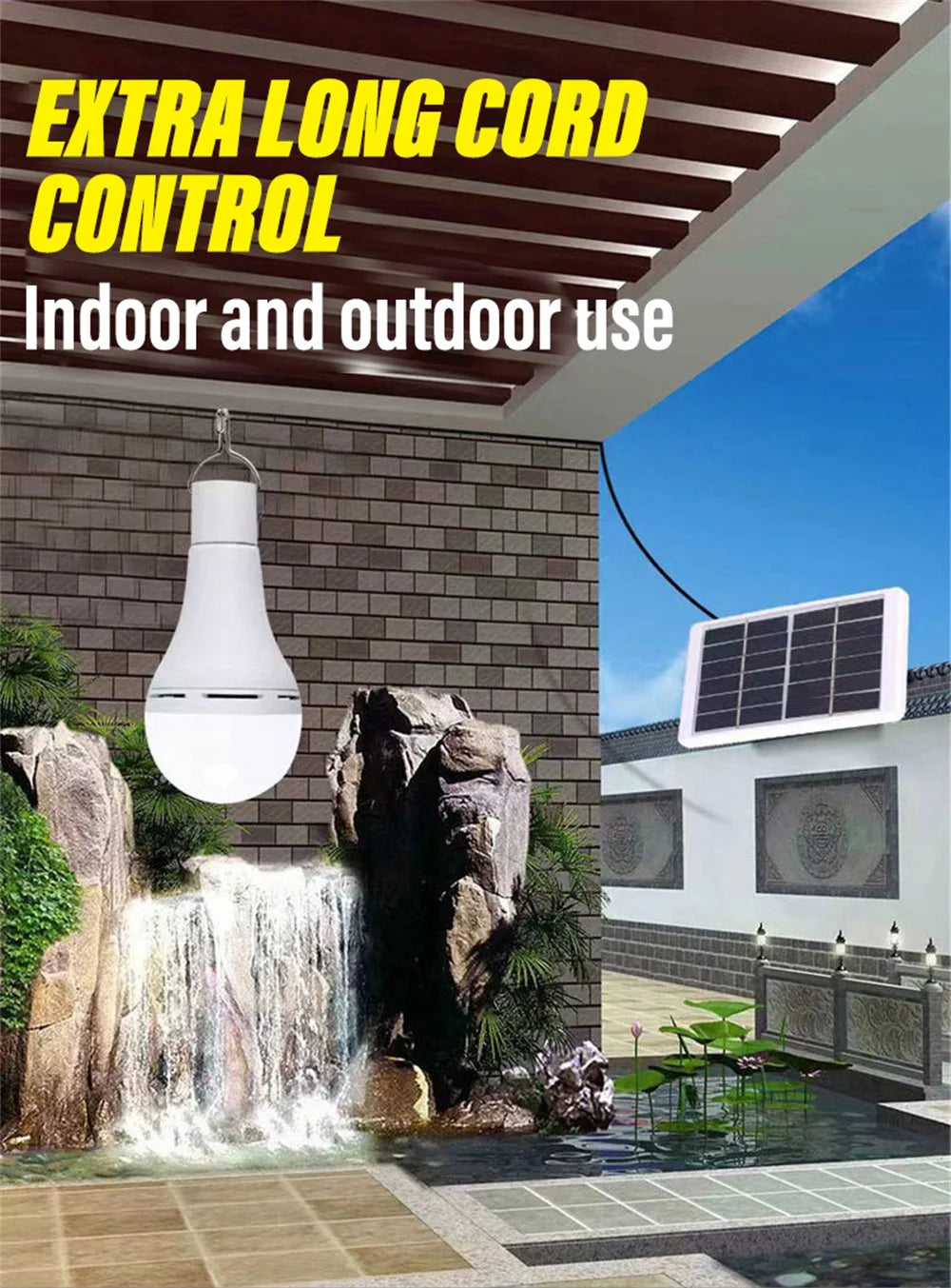 SunGlow Portable LED Solar Lamp — Waterproof Hanging Light for Outdoors