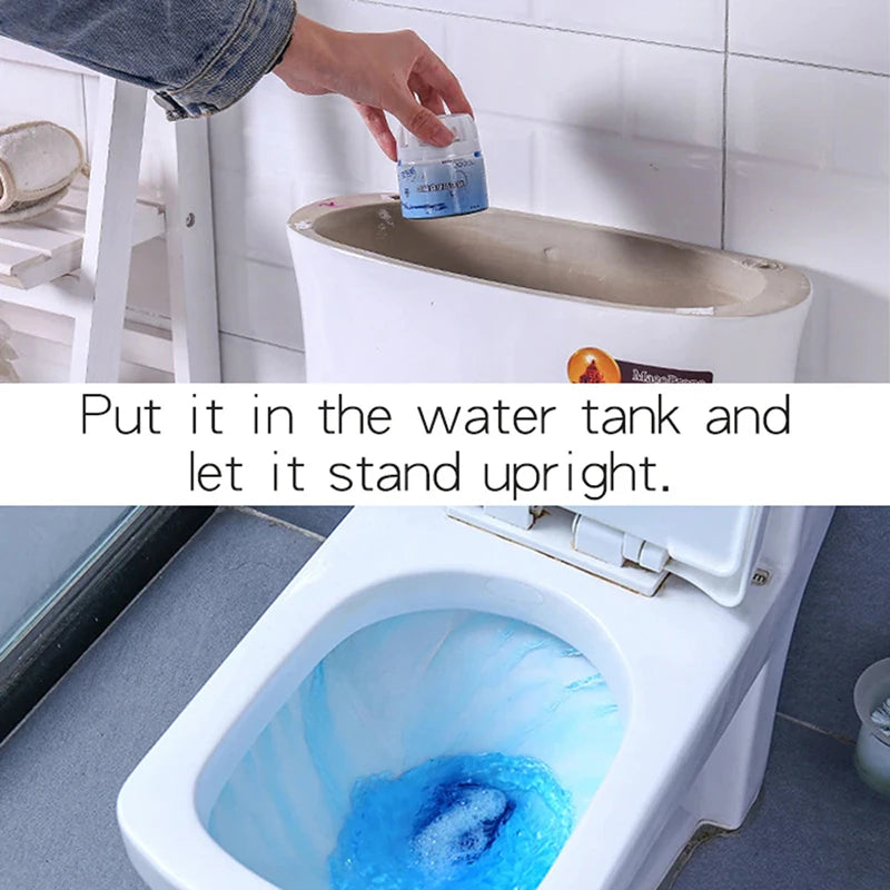 BlueWave Automatic Toilet Bowl Cleaner — Blue Bubble Deodorizing Tablets