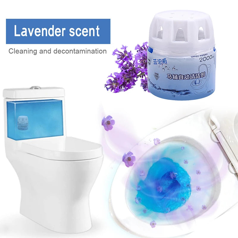 BlueWave Automatic Toilet Bowl Cleaner — Blue Bubble Deodorizing Tablets