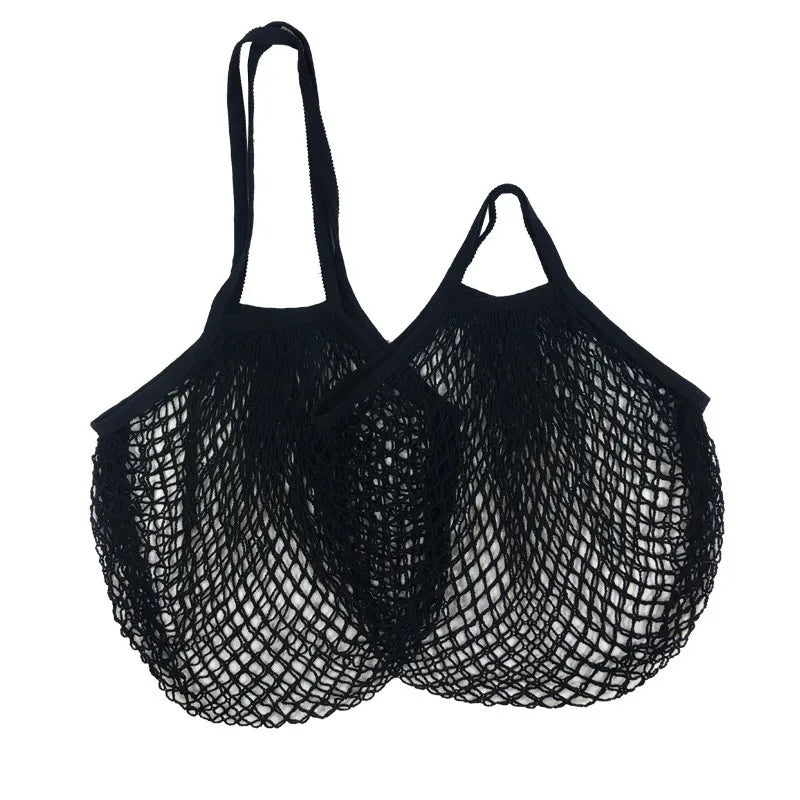 EcoCarry Reusable Cotton Mesh Tote Bags — Organic Washable Grocery Bags for Fruits & Vegetables