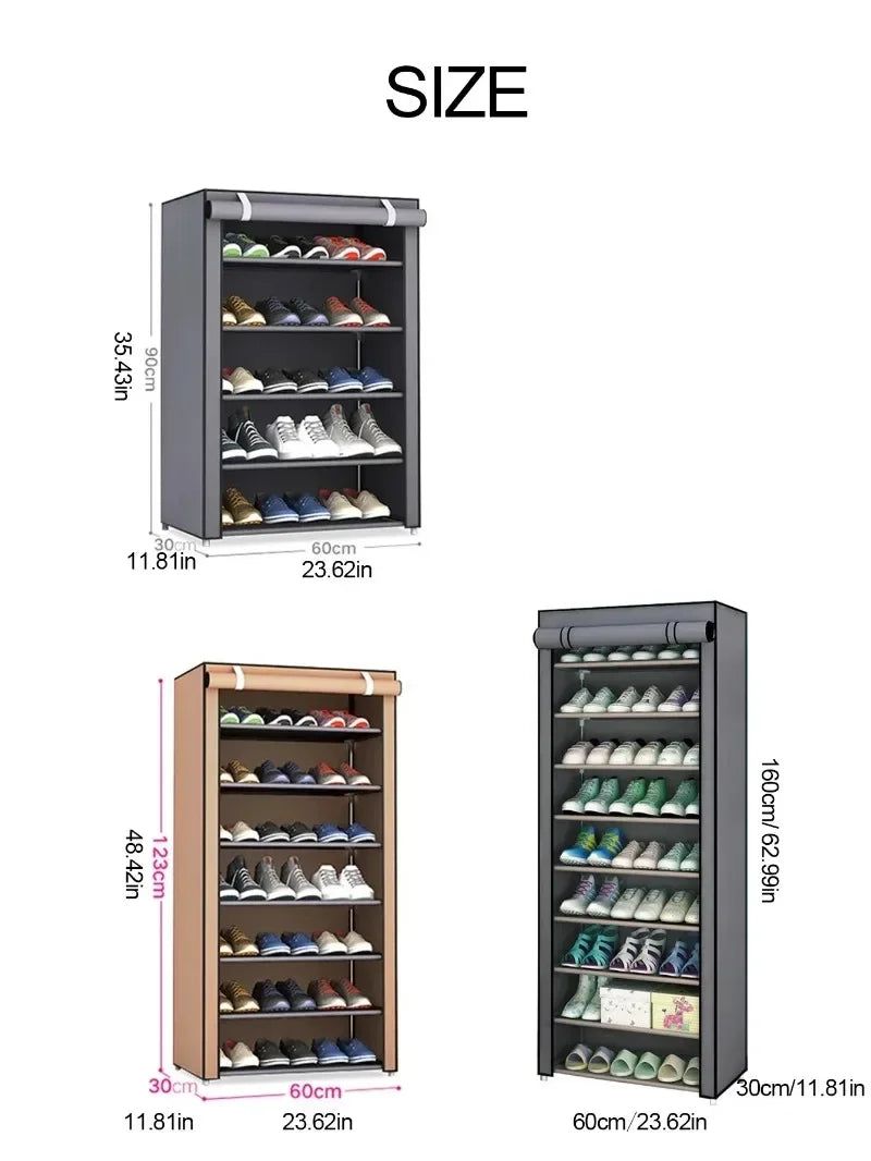 Dustproof Multilayer Shoe Storage Cabinet