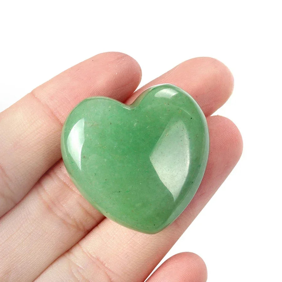 Heart Shape Natural Crystal Healing Stones