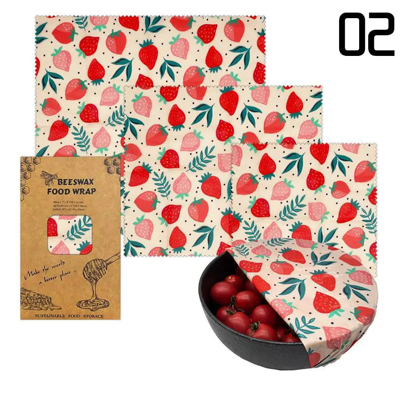 GreenSeal Reusable Beeswax Food Wraps — Organic & Eco-Friendly Food Storage Cloth
