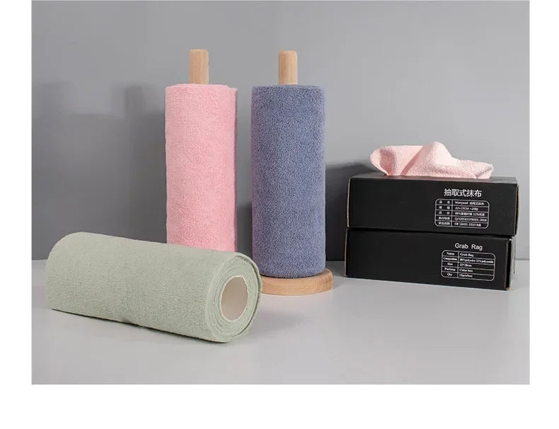 EcoWipe Reusable Microfiber Towel Roll — Washable Dish Rags & Paper Towel Replacement (20 Sheets)