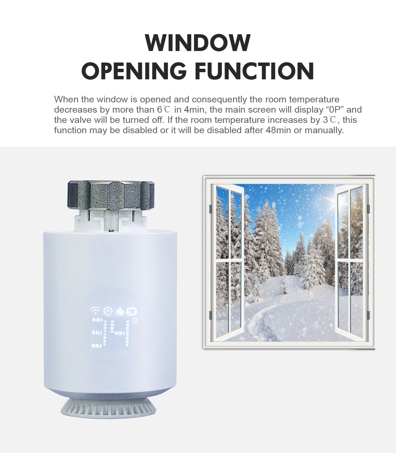 HeatMaster TRV Radiator Valve — Smart Thermostatic Temperature Controller