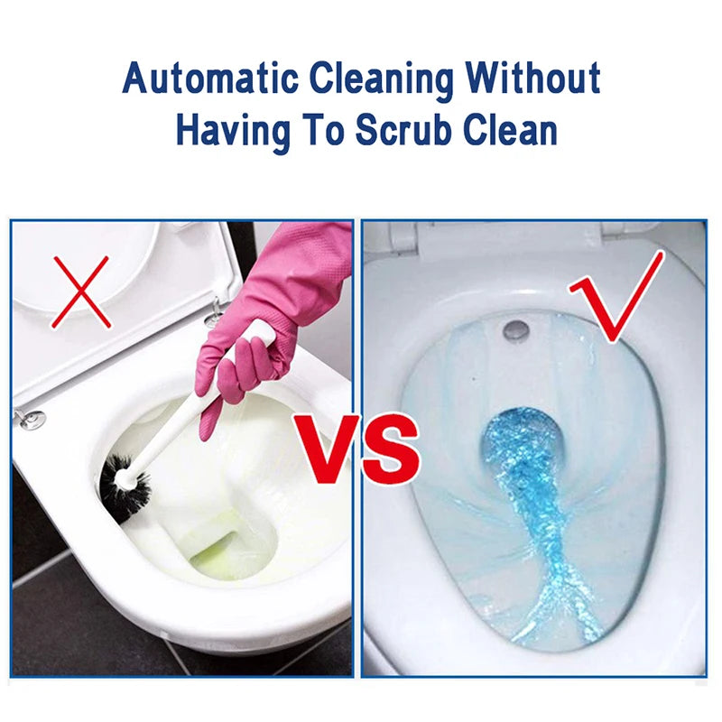 BlueWave Automatic Toilet Bowl Cleaner — Blue Bubble Deodorizing Tablets