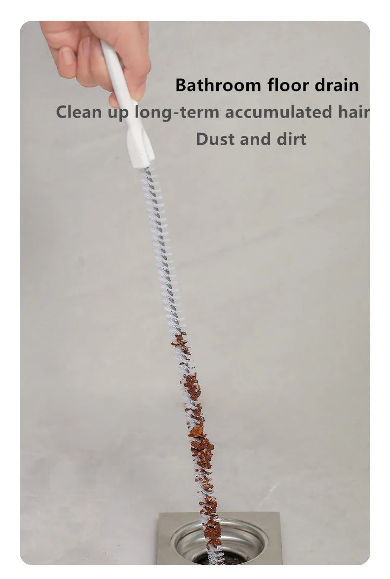 FlexiClear Pipe Dredging Brush — Flexible Drain Cleaner for Hair & Clogs